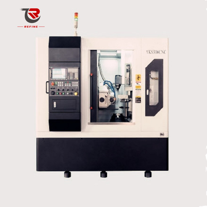 Máquina fresadora de engrenagens CNC vertical de alta velocidade YKS3116