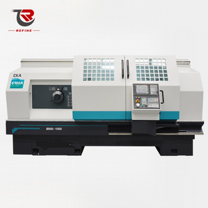 Máquina de torno CNC de cama plana horizontal de alta precisão CKA6180