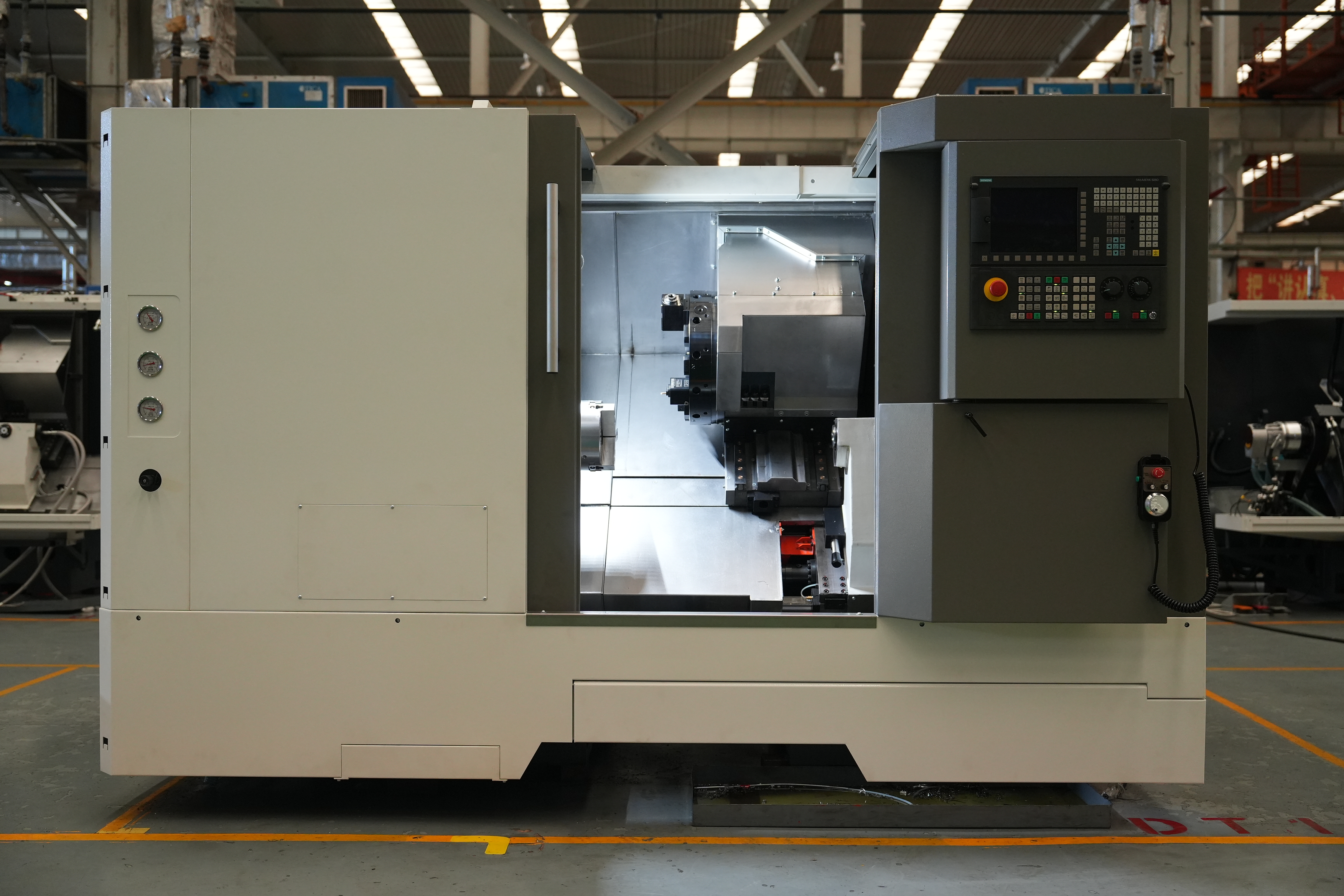 Torno de cama inclinada DT-40H Centro de torneamento CNC Torno 